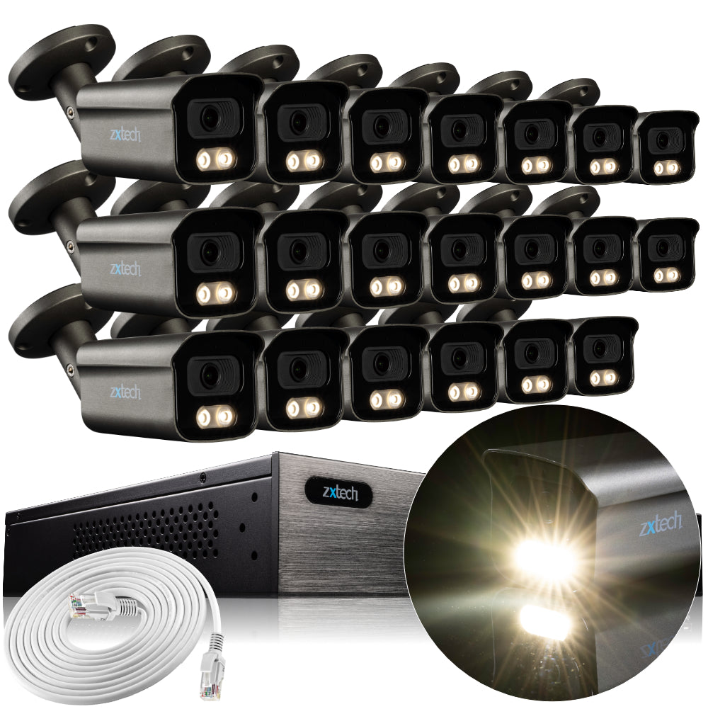 Zxtech BabyBullet AI 4K/8MP/5MP Built-in Mic PoE IP Security Camera