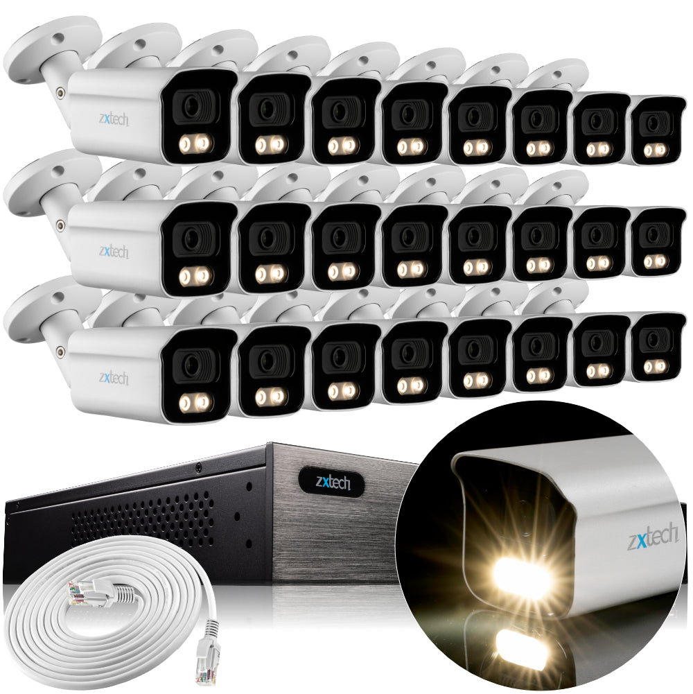 Zxtech BabyBullet AI 4K/8MP/5MP Built-in Mic PoE IP Security Camera