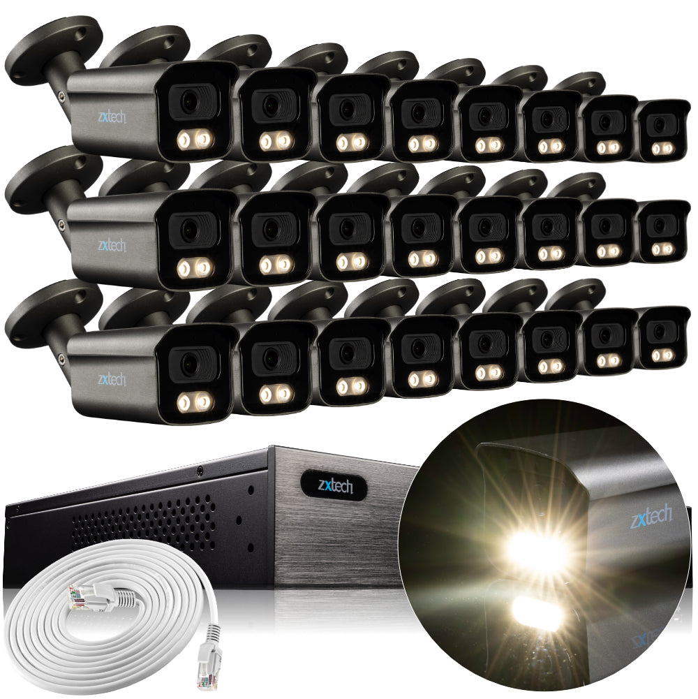 Zxtech BabyBullet AI 4K/8MP/5MP Built-in Mic PoE IP Security Camera